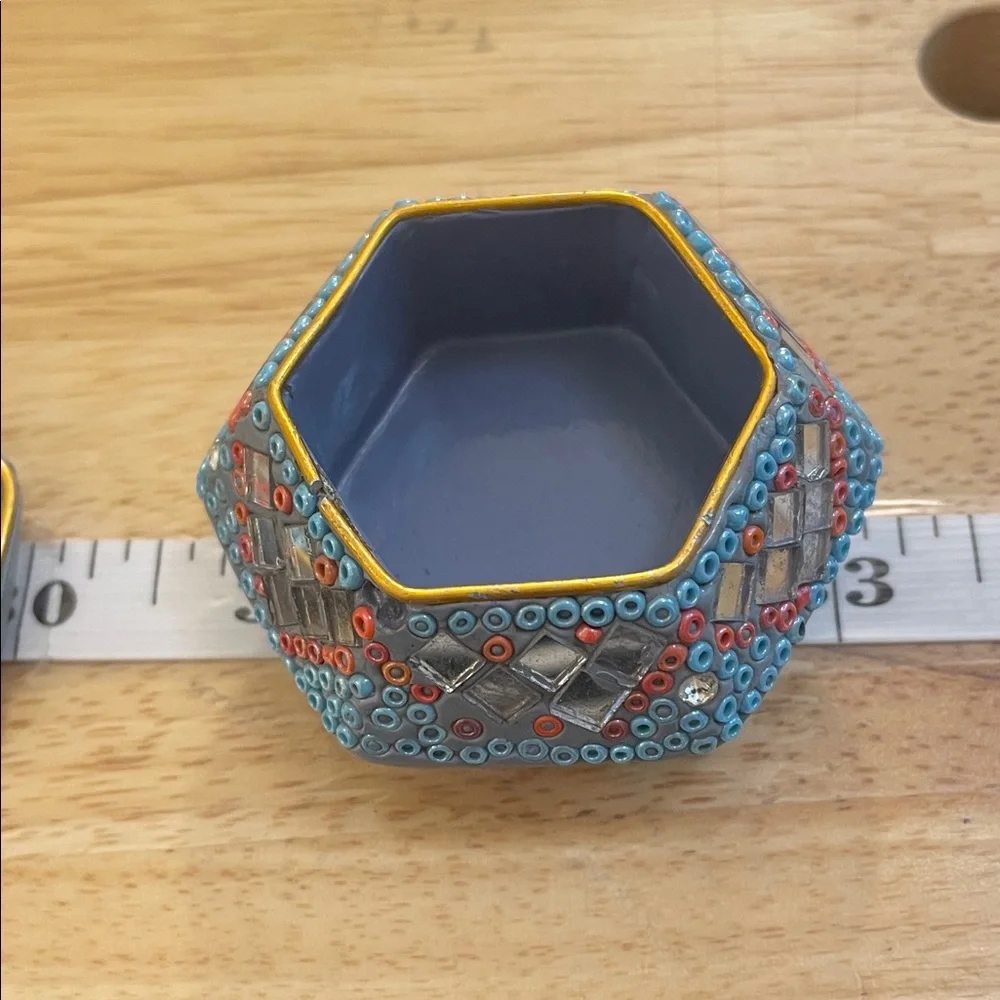 Colorful Handmade Beaded Trinket Box